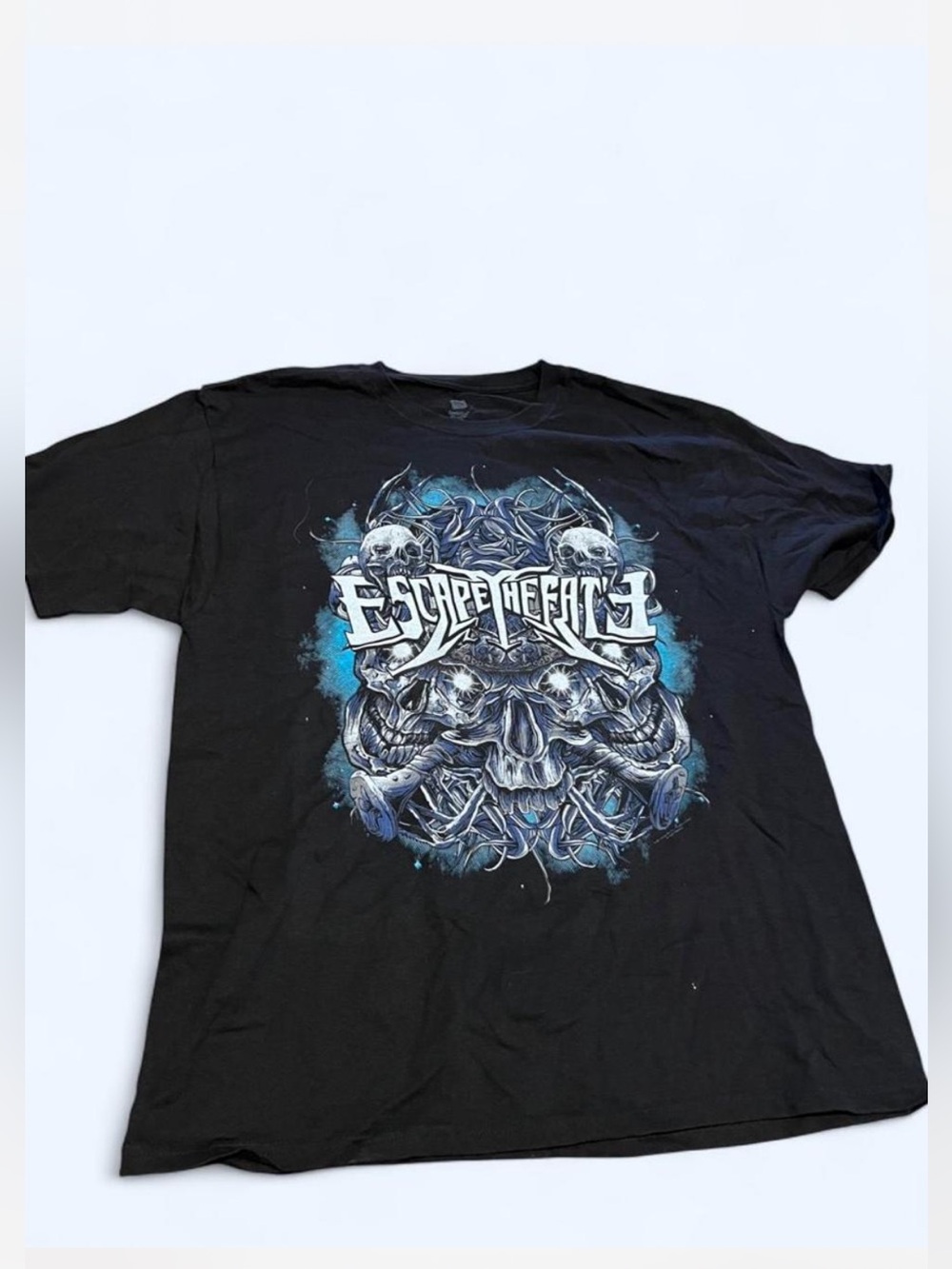ESCAPE THE FATE OFFICIAL MERCH 2011 TOUR BAND MUSIC T-SHIRT LARGE Y2K skull